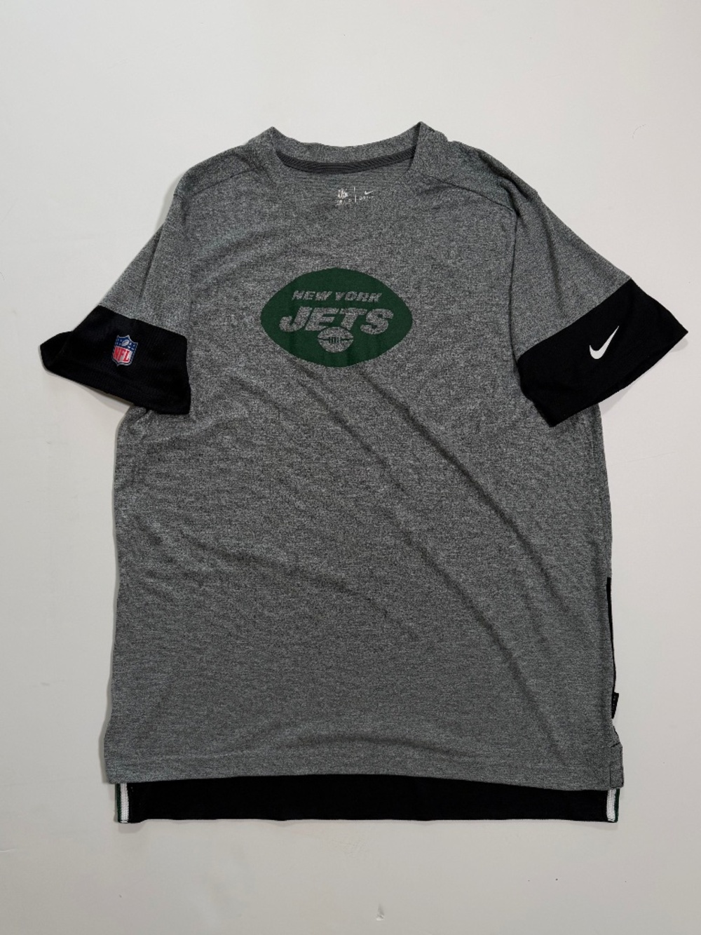 Nike NFL On-Field New York Jets Dri-FIT Performance T-Shirt — Heather Grey, XL